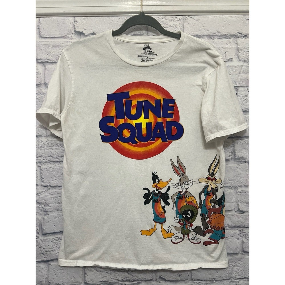 Looney Tunes Tune Squad White T-Shirt Size M Streetwear Sporty Retro